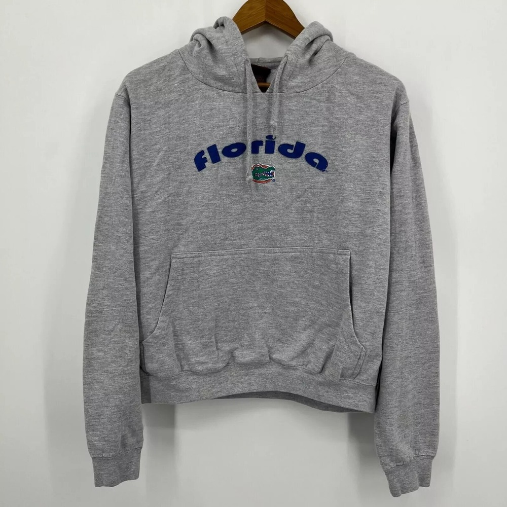 Florida Gators Gray Pullover Hoodie Womens Large NCAA Logo Red Oak Brand